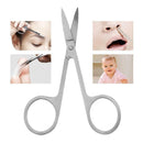2pcs Makeup Scissor Eyebrow Eyelashes Stainless Steel Nose Hair Remove Tool