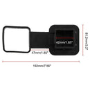 2Inch Rubber Black Trailer Hitch Tube Cover Plug Receiver for Mercedes Jeep H1N9
