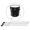 Heavy Duty Metal Floor Tom Drum Legs Support Anti-slip Rubber Feet Surface