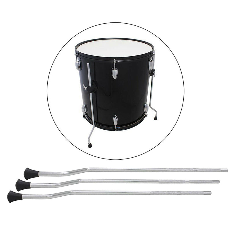 Heavy Duty Metal Floor Tom Drum Legs Support Anti-slip Rubber Feet Surface
