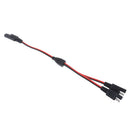 2Pieces Solar Battery Gender Adapter Cables 18AWG 2 Way DC SAE Plug Extension Y
