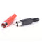 20 Pcs Black & Red Solder RCA Male Plug Audio Video Adapter Connector FE FT
