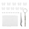 Eyeglass Repair Kit, Screw-in Improved Air Chamber Anti-Slip Silicone Nose Pads