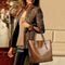 Women's Handbags PU Tote Large Capacity Shopping Bags Top-Handle Bags Fashi R2F6