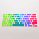Soft Silicone Rainbow Keyboard Cover Skin for laptop Macbook Air 13"15"17" li