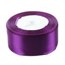 40mm 25 Yards Satin Ribbon Wedding Craft DIY Decorations Accessory Deep Pur D1X5