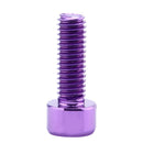 4 Pieces Water Bottle Cage Bolts Alloy - Bike Cycle Cycling Purple