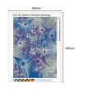 5D DIY Full Drill Diamond Painting Flowers Cross Stitch Embroidery Mosaic