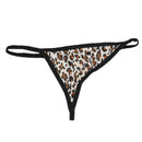 Sexy Lady Halter Neckline Short Nightdress Backless Nightwear Leopard