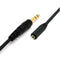 4.9ft Black Durable PVC 6.35mm to 3.5mm Male Female Audio Line Connector