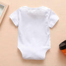 Summer Short Sleeve Baby Bone Print Romper O-neck Solid Jumpsuit (3-6M)