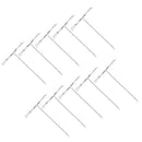 Luminous Cross-line Rolling Swivels, 10pcs 3 Way T-shape Cross-line Rolling