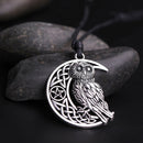 Charm Goddess Crescent Moon Pentagram Pendant Owl Pagan Amulet Necklace Jewelry