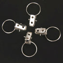 20pcs Stainless Steel Window Shower Curtain Rod Clips Rings Drapery Clips