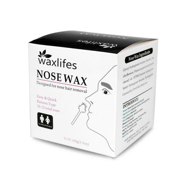 100g Men's Nose Hair Removal Wax Beads Kit Disposable Applicator Effective