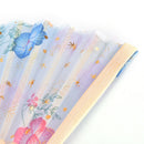 Chinese Folding Silk Pocket Flower Hand Fan Wedding Dance Party Color Random JS