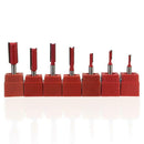 7pcs/set 1/4 Inch Handle Carving Woodworking Milling Cutter Router Bit Kit