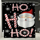4 Pcs Christmas Non Slip Shower Curtain Pedestal Rug Lid Toilet Cover Mat B