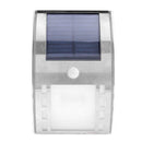 3LED 50LM Outdoor Solar PIR Motion Sensor Light Metal Wall Garden Lamp