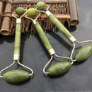 Ladies Natural Rose Quartz Facial Neck Body Jade Stone Roller Face MassageB Hn