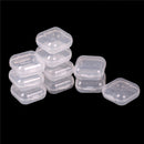 10Pcs Mini Clear Plastic Small Box Jewelry Earplugs Container Storage BoxTO