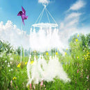 Handmade Dream Catcher with Feathers Hanging Decoration Craft Gift White