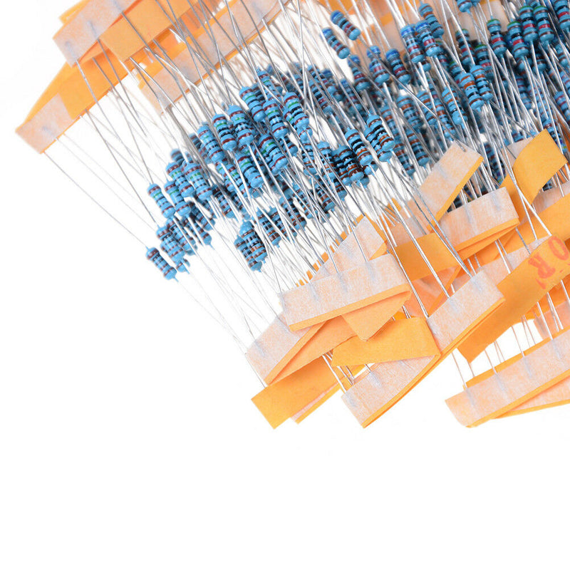 600x 30 Values 1/4W Metal Film Resistors Resistance Assortment Kit Ew