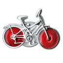 Copper-Made Bicycle Shape Brooch Badge for Men Women Coat Collar Clothes
