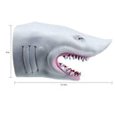 Plastic Shark Hand Puppet for Story TPR Animal Head Gloves Kids Toys Games G