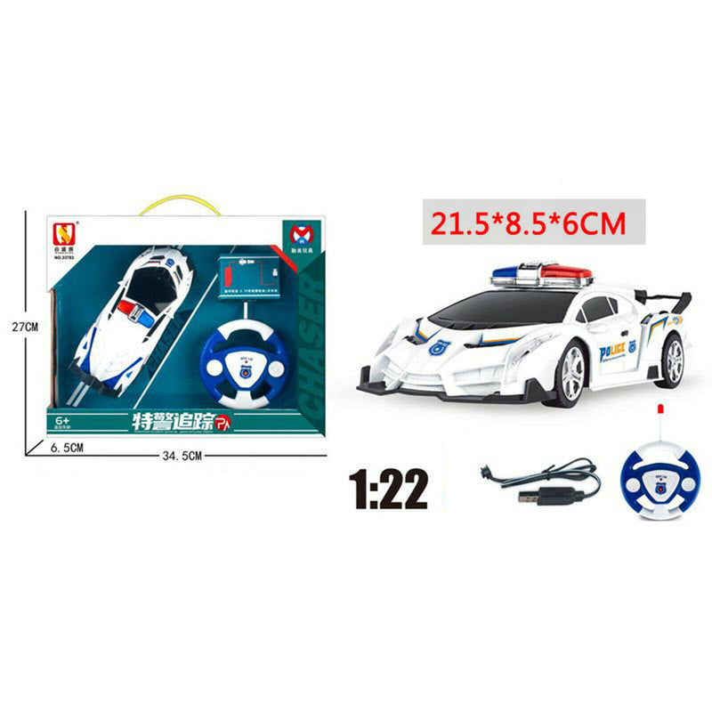 1/22 RC Drift Car Exotic Kids Remote Control Police Sports Cars Cop Chase
