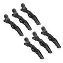 6Pcs Professional Hair Sectioning Clips Duckbill Clamp Extra Large Black