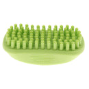 Pet Dog Puppy Bath Grooming Rubber Comfortable Hair Massage Brush Green