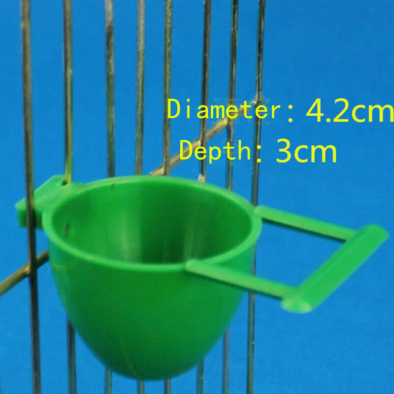 1 Pcs Automatic Parrot Feeder Water Drink Container Food Dispenser CageS Bj