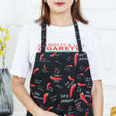 Chili Style Unisex Solid Cooking Kitchen Restaurant Bib Apron with Pocket