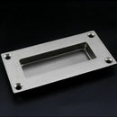 Rectangular Face Fix Flush Recessed Sliding Door Pull Handle Stainless Stee
