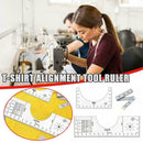3pcs Acrylic T-Shirt Guide Ruler Vinyl Rulers Alignment Sewing Ruler Tool New