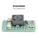 Mini DC to DC 12V 24V to 5V 3A Step Down Power Module Buck Converter for Car