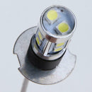 2pcs H3 3030 10SMD White LED Car Headlight Bulbs Fog Light Lamp