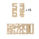 Montessori Wooden Toys Math Building Blocks 1-10 Number Blocks Toddler Grab Toys