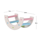 Hamster Colorful Ladder Toys Small Animal Pets Climbing Wood Rainbow Bridge