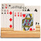 Wooden Playing Card Holder/Stand/Rack/Base 4 Slots, Natural Finish,Hand Free