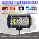 1X 5" 84W Car LED Work Light Bar Spot Flood Beams Combo For Off-road SUV Tr  J&M