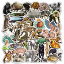 80pcs/set Rainforest Animals Stickers for Laptop Bottle Bicycle Cute StiSEAU