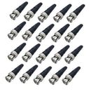 20Pcs Bnc Male Connector For Twist-On Coaxial Rg59 Cable CCTV Solderless plug