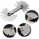58x Blades Metric Whitworth 55/60 Degree Thread Measuring Y1U8 Pitch Screw E1B0
