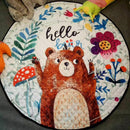 Kids Play Rug Cute Cartoon Bear Rug Backing Great For Nursery Baby,Parfect