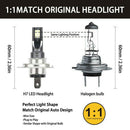 H7 200W Car LED Headlights Fog Bulbs 2PCS CREE Kit 6000k HID Canbus Error Free