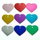 50Pcs Personalized Heart Love Dog Cat ID Tags Customized Cat Puppy Name Pho