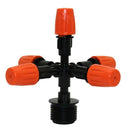 6-Head Multi-Nozzle Sprinkler With 1/2 Inch Male Thread Adjustable Sprayer  E3N4