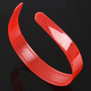 Ladies Red Plastic Teeth Hair Hoop Headband Ornament